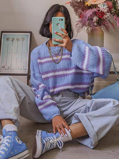 90S AESTHETIC STYLE KNITTED SWEATER