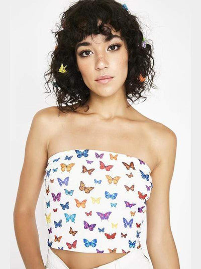 ALLOVER BUTTERFLY PRINT CAMI L