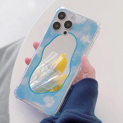 Baby Blue Mirror iPhone Case