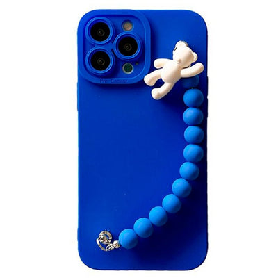 Bear Bead Chain iPhone Case