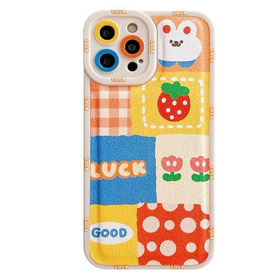 Bunny Patchwork iPhone Case
