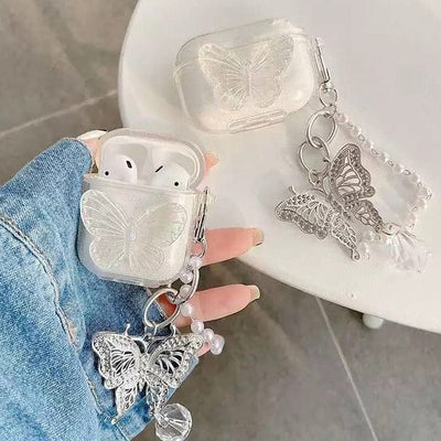 Butterfly Transparent Airpods Case