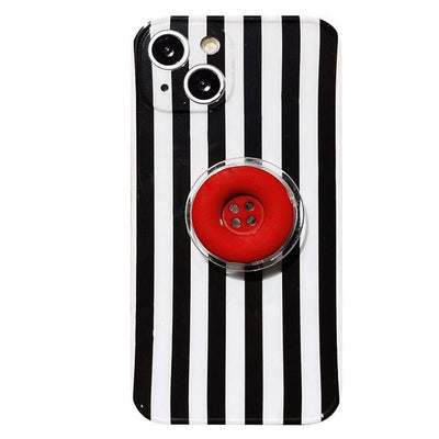 Button Striped iPhone Case