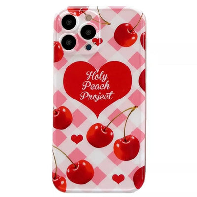 Cherry Beaded iPhone Case