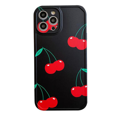 Cherry Black iPhone Case