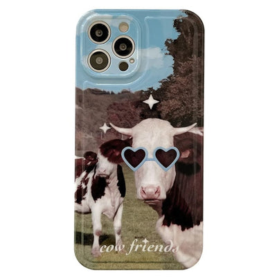 Cow Friends iPhone Case