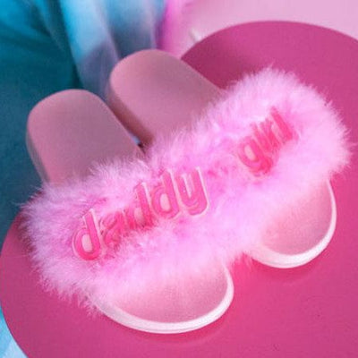 Daddy Girl Fur Sandals