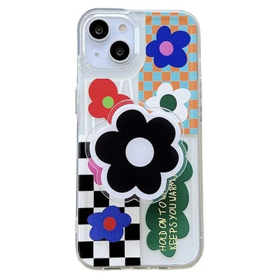 Flower Checkered iPhone Case