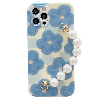 Flower Pearl Chain iPhone Case