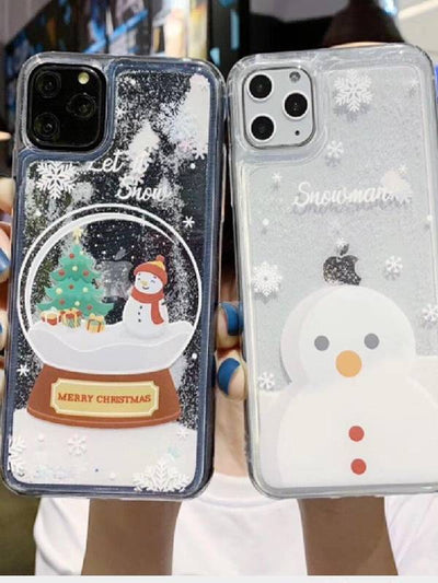 GLITTER LIQUID CHRISTMAS PHONE CASE