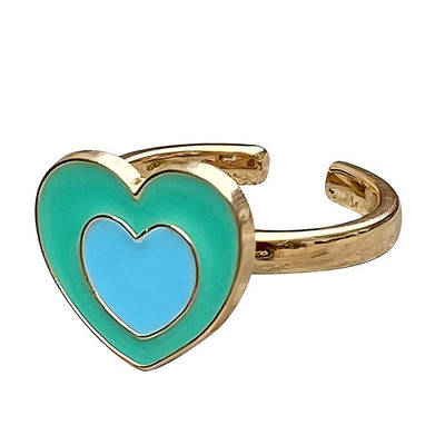 Green Heart Anxiety Ring 💚