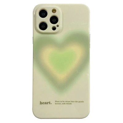 Green Heart iPhone Case
