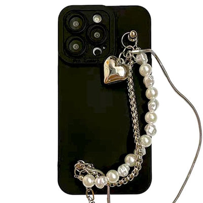 Grunge Pearl Chain iPhone Case