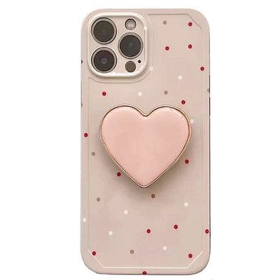 Heart Polka Dot iPhone Case