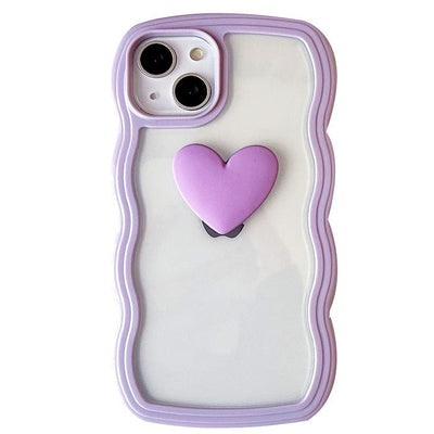 Heart Wavy Frame iPhone Case