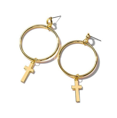 Holy Sinner Cross Earrings
