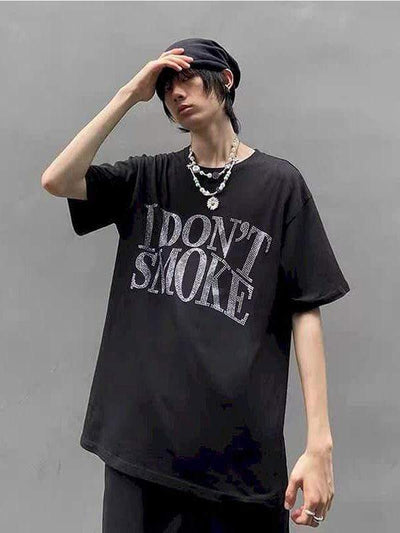 I DON'T SMOKE  T-SHIRT Black / XXXL