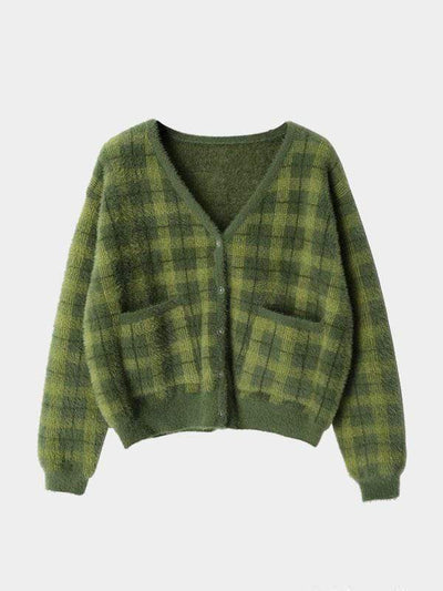 INDIE GIRL GREEN CROPPED SWEATER