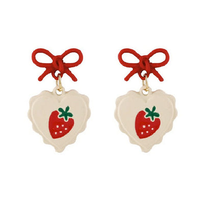 Kawaii Strawberry Earrings Standart / Strawberry