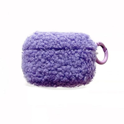 Lavender Fuzzy AirPods Case