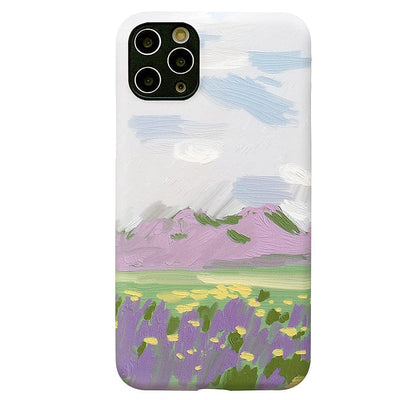 Lavender Oil Painting iPhone Case