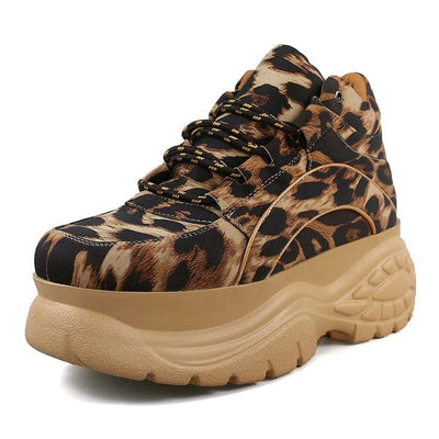 Leopard Platform Sneakers