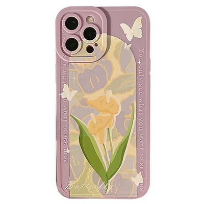 Lily Lavender iPhone Case