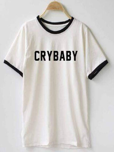 Little Cry Baby Varsity Statement Shirt