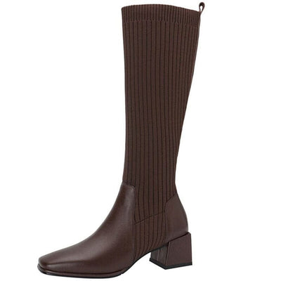 Mary High Socks Shoes EU35 (US5.0) / Brown