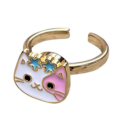 Pastel Cat Anxiety Ring