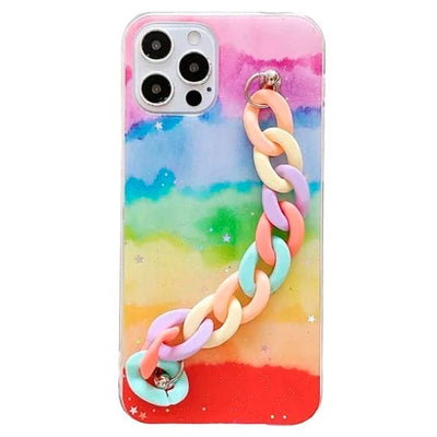 Pastel Rainbow Chain iPhone Case iPhone 7 / Rainbow