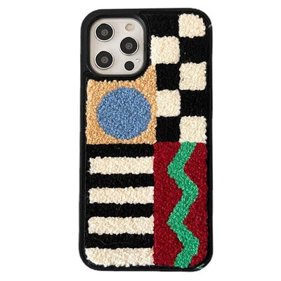 Patchwork Embroidered iPhone Case