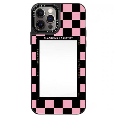 Pink Checkerboard iPhone Case