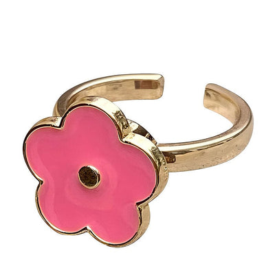 Pink Flower Anxiety Ring 🌸