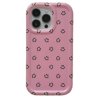 Pink Smile Face iPhone Case