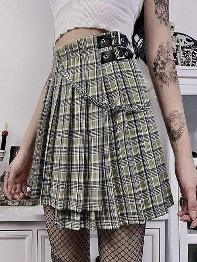 PRIVATE SCHOLLED PLAID SKIRT