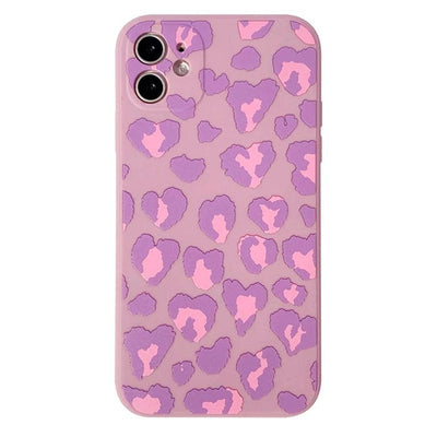 Purple Leopard iPhone Case