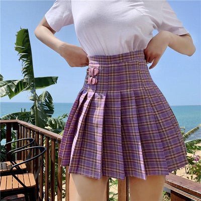 Purple Mini Skirt M