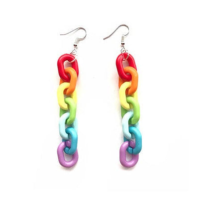 Rainbow Chain Earrings Standart