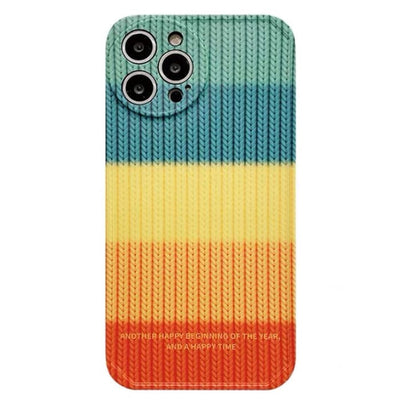 Rainbow Crochet iPhone Case iPhone 7 / Rainbow