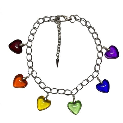 Rainbow Heart Necklace Standart / Multi