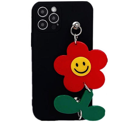 Red Flower Chain iPhone Case
