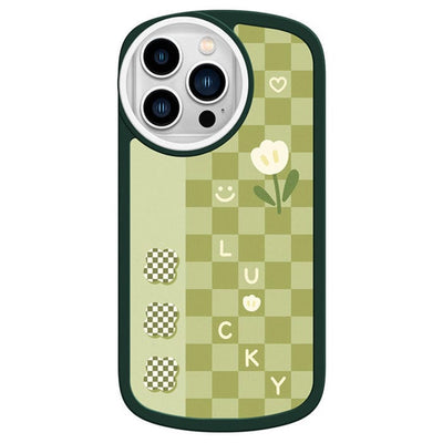 Sage Green Checkerboard iPhone Case