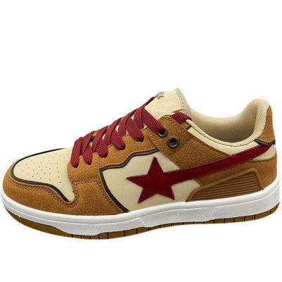 Shooting Star Aesthetic Sneakers EU36 (US6.0) / Brown/red