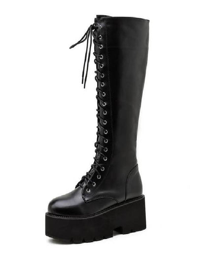 STOMP YOU OUT PLATFORM BOOTS