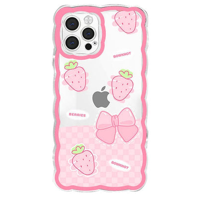 Strawberry Wave iPhone Case