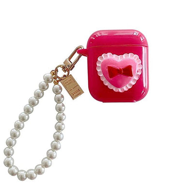 Sweetheart Pearl AirPods Case Airpods 1/2 / Pink