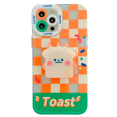 Toast Checkered iPhone Case