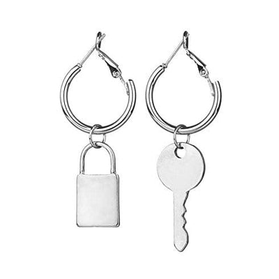 Unlock Ya Mind Key Earrings Standart / Silver
